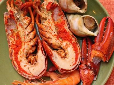 Tôm hình tươi ngon, chắc thịt, an tâm thưởng thức tại Hải Sản Baba