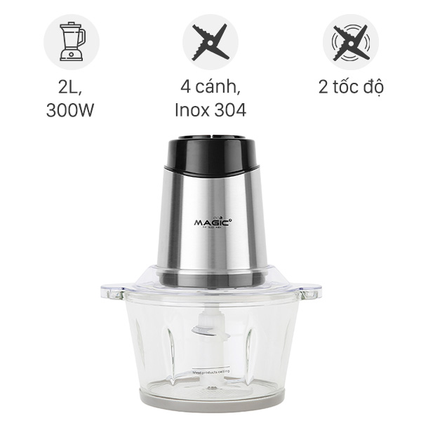 Máy xay thịt loại nào tốt? máy xay hỗ trợ nhiều chức năng cùng 2 tốc độ xay mạnh giúp xay thịt nhanh chóng