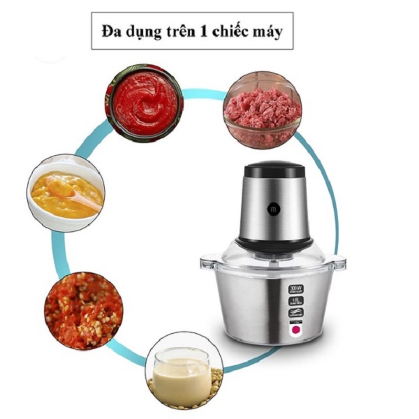 Máy xay thịt được ưa chuộng sử dụng bởi xay được nhiều loại thực phẩm và gia vị như tỏi, hành, tiêu,...