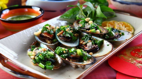 Vẹm xanh nướng mỡ hành hấp dẫn từ vẻ ngoài cho đến hương vị